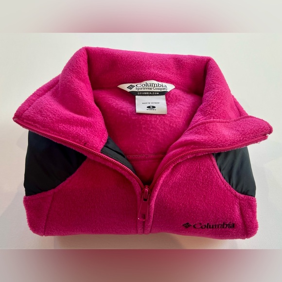 Columbia Women's Fuchsia and Black Jacket Pockets Barbie - Picture 12 of 12